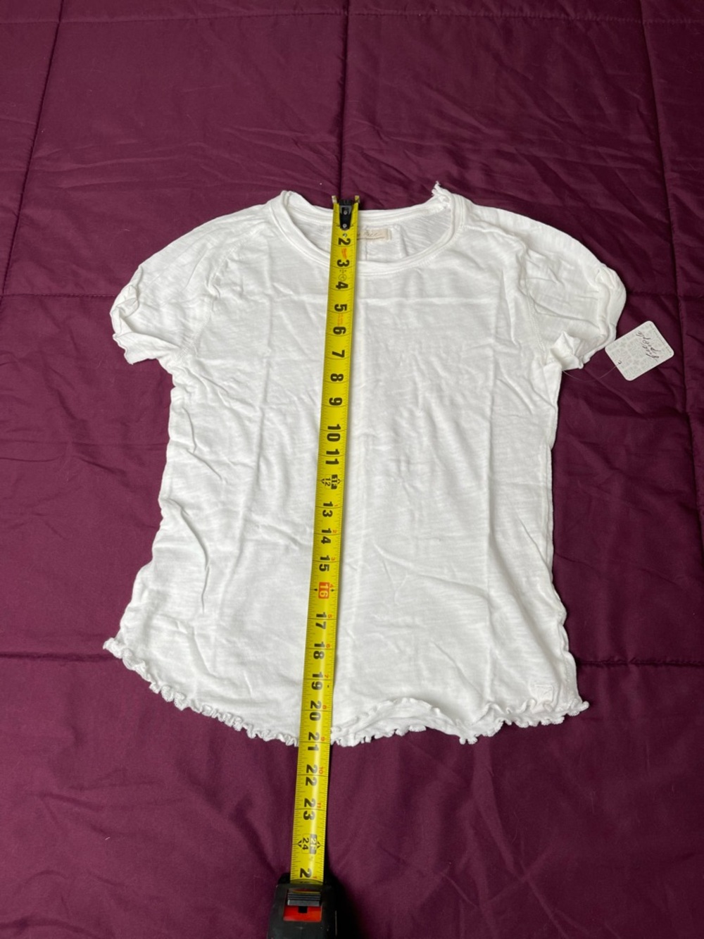 3 Piece Bundle Free People Be My Baby Short Sleeve Tee Medium White NWT - Picture 6 of 8